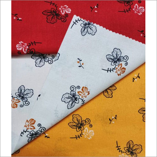 Multicolor Flower Printed Cotton Shirt Fabric