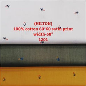 Satin Printed Cotton Fabric