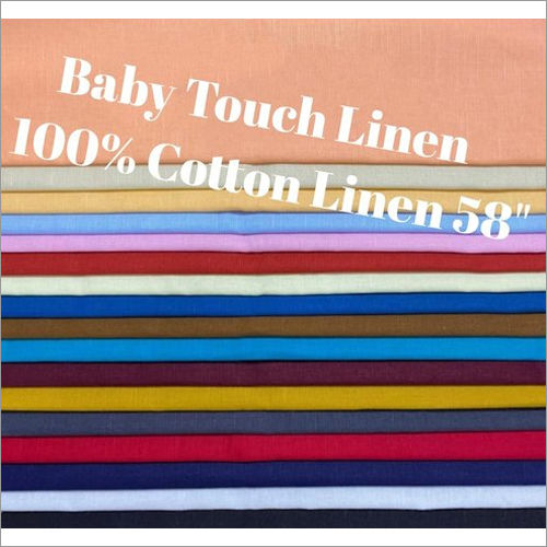 Exceptionally Soft 58 Inch Baby Touch Cotton Linen Textile Fabric