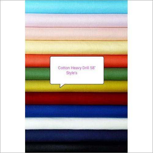 Washable 58 Inch Cotton Heavy Drill Fabric