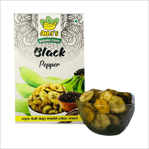 Black Pepper Banana Chips Packaging: Box