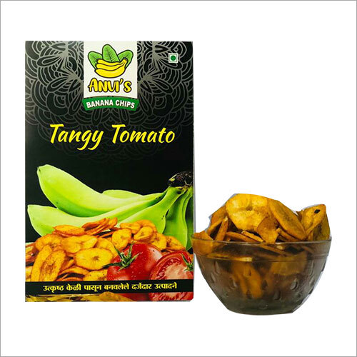 Tangy Tomato Banana Chips Packaging: Box