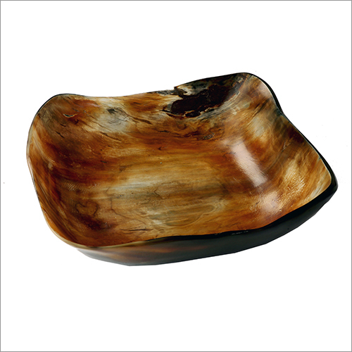 Horn Square Tray Size: 10 Cm
