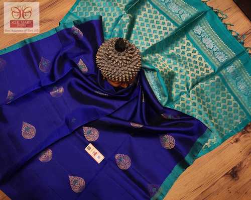 Blue Kanjivaram Pure Silk Saree