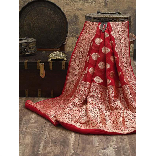 Fancy Georgette Silk Saree