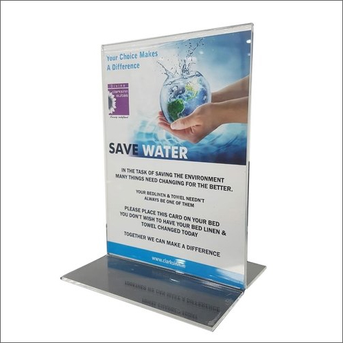 Advertisement Acrylic Display Stand By V.K.PLASTIC WORKS