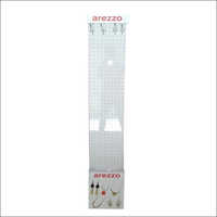 Jewelry Display Stand - Acrylic, 5 Feet Height, White Color, 360 Degree Rotation, Easy Assembly