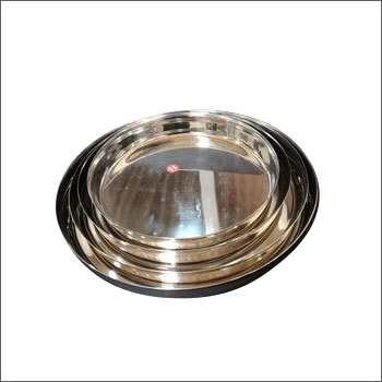 Polished Stainless Steel Dinner Plate