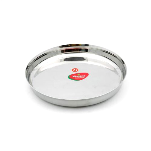 Polished Stainless Steel Round Thali