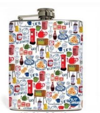 ENAMEL HIP FLASK (D)