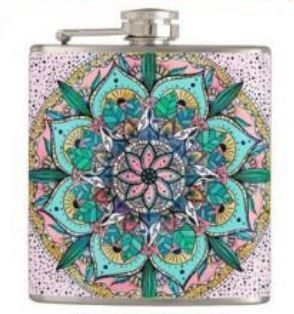 ENAMEL HIP FLASK (L)