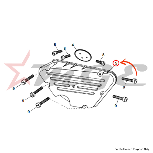 Lid - Air Filter For Royal Enfield - Reference Part Number - #521092/D