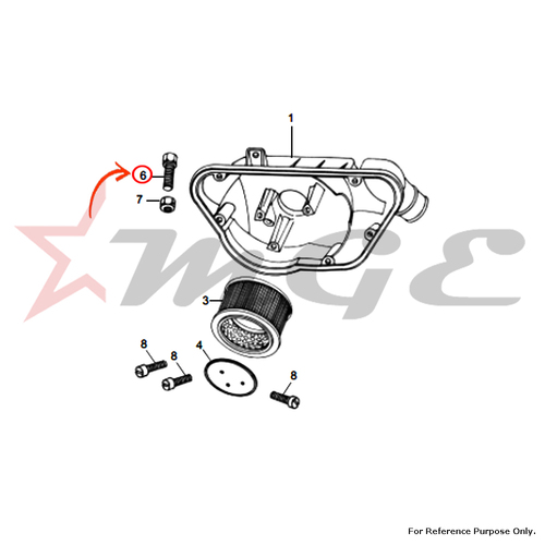 Hex Screw M8 X 16 For Royal Enfield - Reference Part Number - #142258
