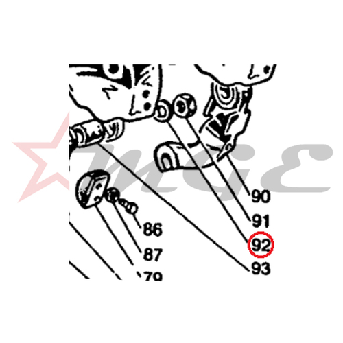 Lambretta GP 150/125/200 - Fork Link Spring Washer - Reference Part Number - #83120120