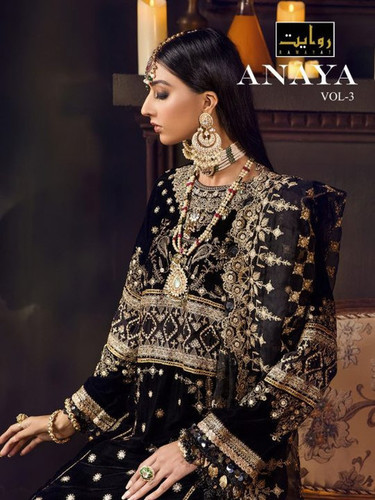 Rawayat Anaya Vol-3 Faux Georgette Latest Pakistani Concept Suits Catalog