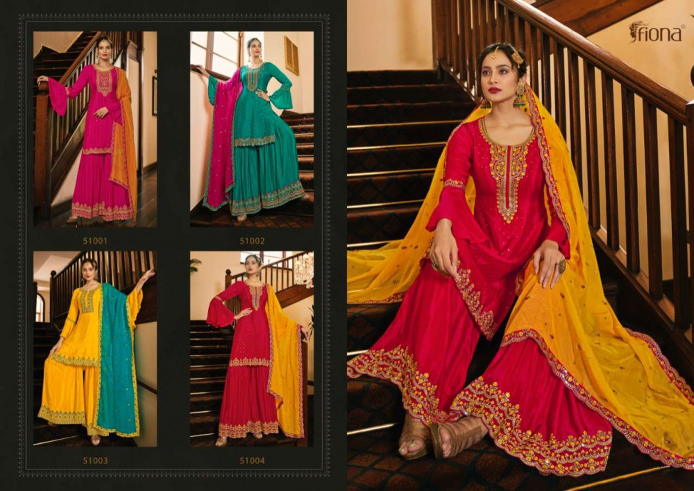 Fiona Shabyata Silk Fancy Salwar Kameez Catalog Collection