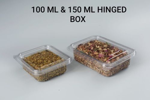 100 And 150 Ml Hinged Box Application: Food Packing