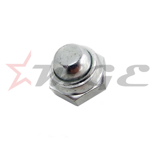 Lambretta GP 150/125/200 - Front Axle Nyloc Domed Zinc Nut - Reference Part Number - #15044070