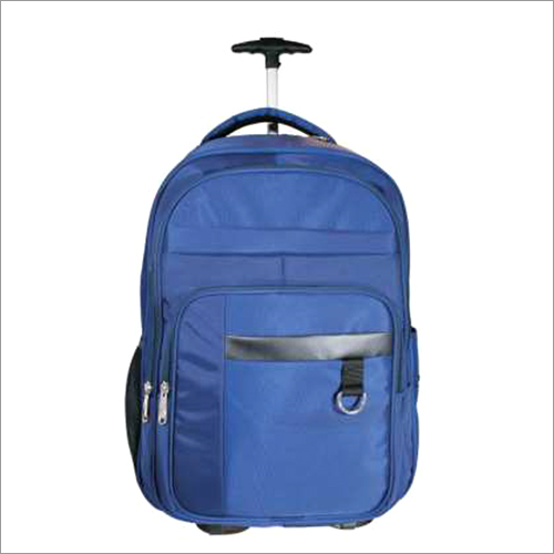 Moisture Proof Blue School Backpack Trolley Bag