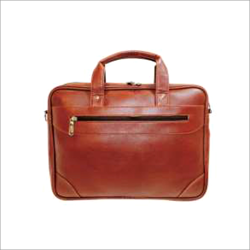 Mens Brown Leather Office Bag