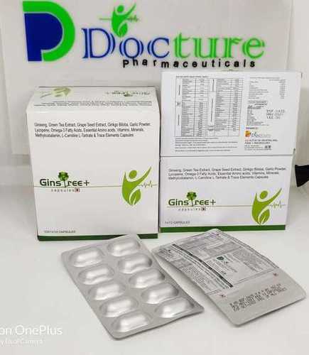 Ginkgo Biloba, Ginseng, Grape Seed Extract Green Tea Extract, Omega-3 Fatty Acids Antioxidants Vitamins Minerals Trace Elements