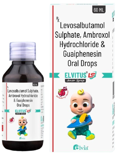 Levosalbutamol 0.5 mg Ambroxol Hydrochloride 15 mg Guaiphenesin 50mg Syrup