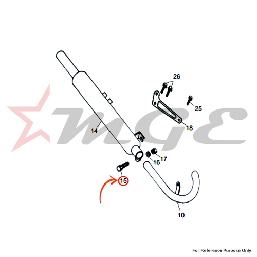 Slotted Cheese Head Screw For Royal Enfield - Reference Part Number - #591578/A, #141044