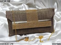 Traditional Evening Jute Ethnic Clutch Bag