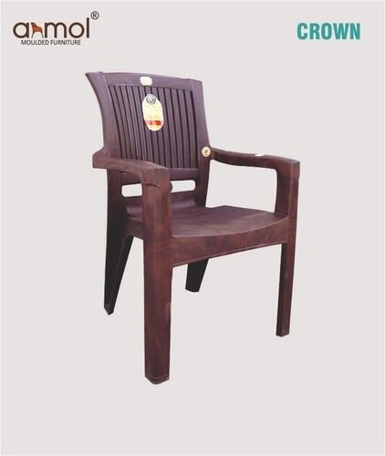 Plastic Moulded Chair - Color: Brown