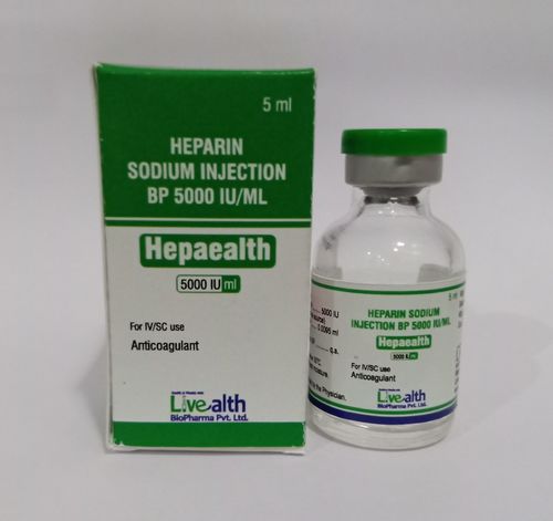 Heparin Sodium Injection BP 5000 IU/ml
