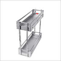 2 Shelves SS Bottle Basket