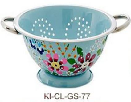 ENAMEL PRINTED COLANDER (E)