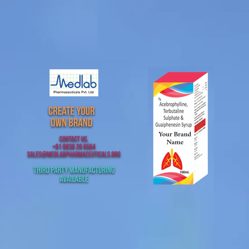 Acebrophylline Terbutaline Sulphate Guaiphensesin Syrup