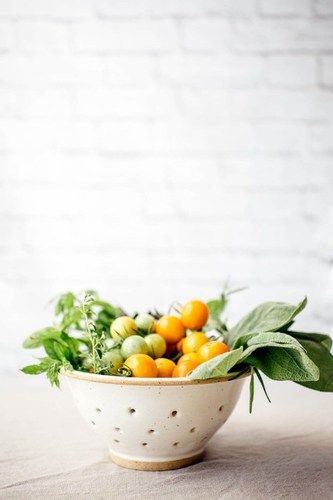 ENAMEL PRINTED COLANDER (G)