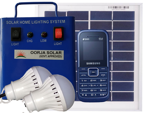 Blue 2 Led Solar Home Lighting System (Mini)