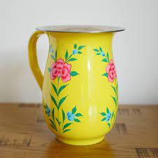 ENAMEL PRINTED JUG (O)