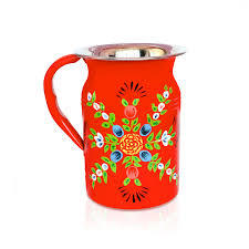 ENAMEL PRINTED JUG (R)