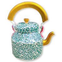 Enamel Printed Kettle (i) - Capacity: 1 Liter