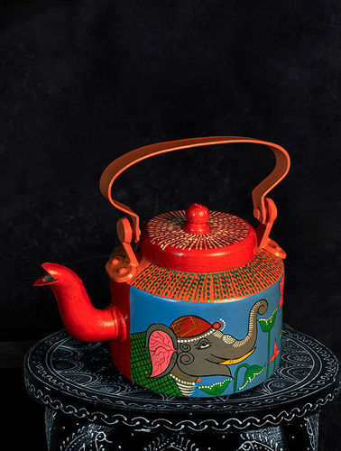 ENAMEL PRINTED KETTLE (J)