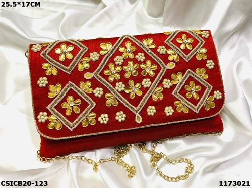 Handcrafted Stylish Designer Ethnic Evening Clutch Bag