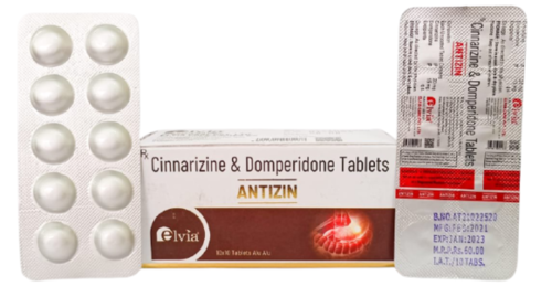 Cinnarizine 20 mg Domperidone 10 mg Tablets By ELVIA CARE PVT. LTD.