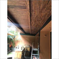 Cement Fiber Teak Plank - 8mm Thick, 6 Inch Width X 10 Feet Length | Ideal For Ceiling, Elevation, And Cladding Applications