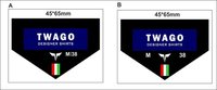Woven Shirts Label - Woven Material, Rectangle Shape, Black Color | Adhesive Sticker For Stylish Garment Design