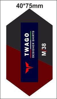 Laser Cut Label - Woven Material, Rectangle Shape | Multicolor Design With High-quality Printing For Garment Use