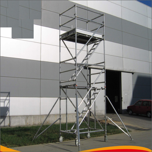 Aluminum Double Width Mobile Scaffolding Tower System By PRAKASH ENGINEERS & SONS