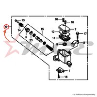 Cylinder Sub Assy., Fr. Brake Master For Honda CBF125 - Reference Part Number -#45510-KSP-901, #45510-KVT-911
