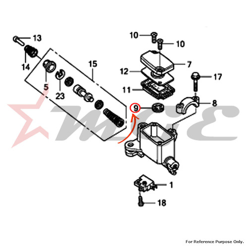 Separator Comp. For Honda CBF125 - Reference Part Number - #45518-KCC-841