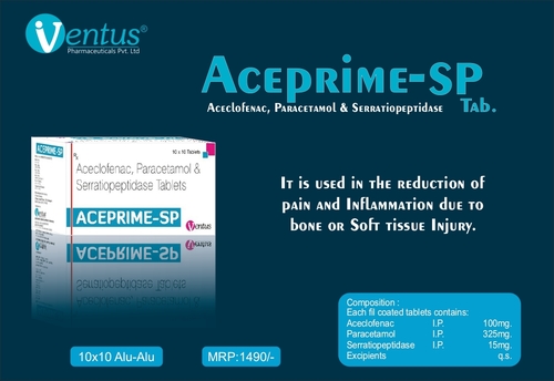 ACECLOFENAC, PARACETAMOL, SERRATIOPEPTIDASE