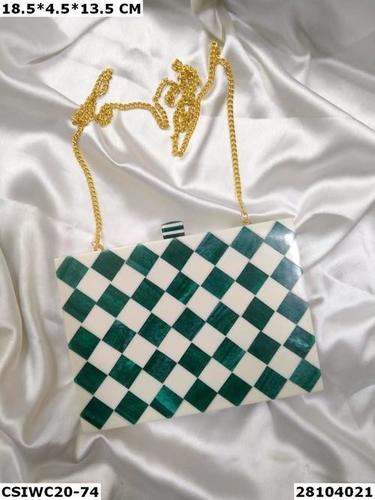 Designer Resin Clutch Bag