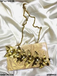 Designer Resin Clutch Bag